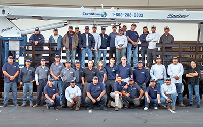 CentiMark's Oakland team of commercial roofing contractors posing for camera