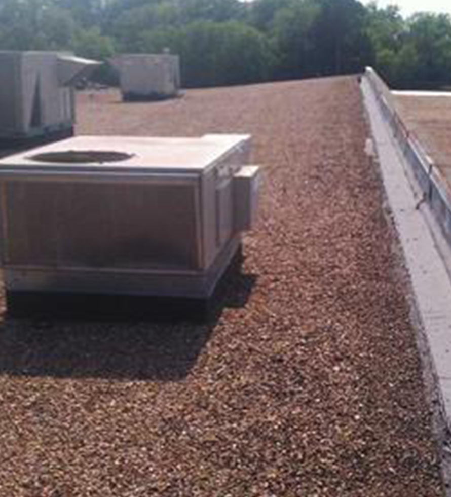 Gravel roof installed by CentiMark