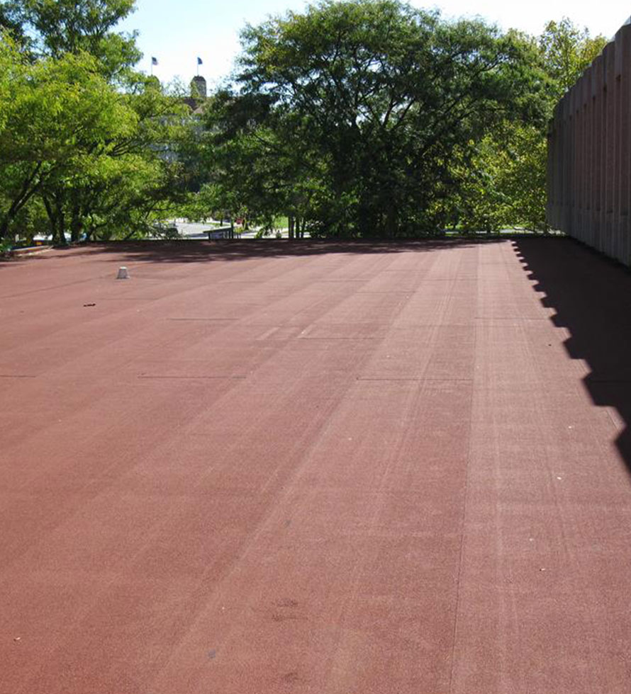 Modified Bitumen Roof Red Color