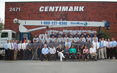 group photo of CentiMark Atlanta team