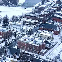 vermont in snow